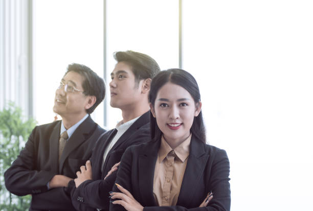 istock Selective focus on asian business woman 1227485383