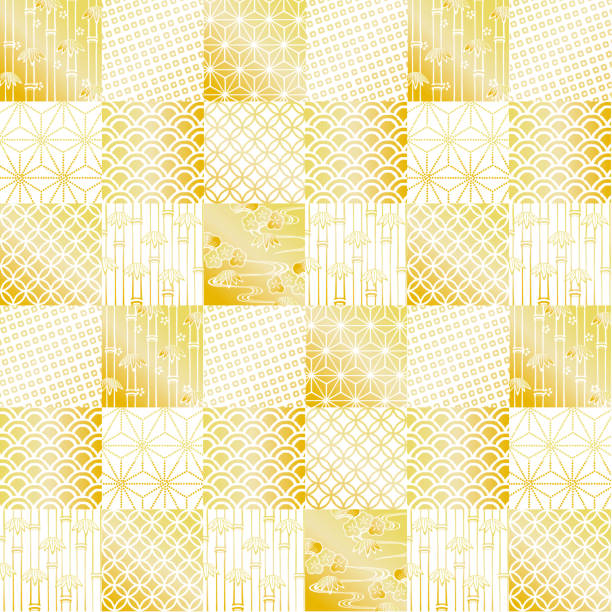 Vector illustration of Japanese pattern background Vector illustration of Japanese pattern background Stipe stock illustrations