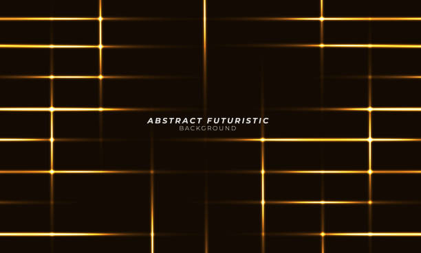 abstrakcyjne złote wiązki laserowe. izolowane na przezroczystym czarnym tle. abstrakcyjna futurystyczna tapeta artystyczna. - 5549 stock illustrations