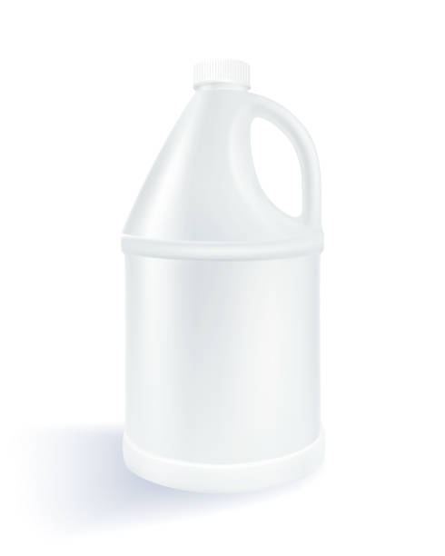 illustrations, cliparts, dessins animés et icônes de gallon en plastique cylindrique blanc - jug