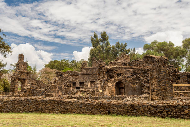istock Fasil Ghebbi, royal castle in Gondar, Ethipia 1227493349