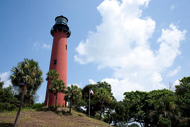 istock Red lighthouse at Jupiter Inlet, Florida 122749726