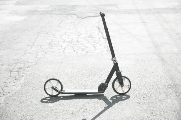 istock Scooter on the asphalt. Summer time 1227497365