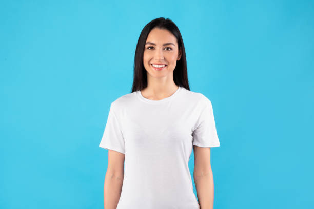 istock Happy woman posing and looking at camera 1227503474