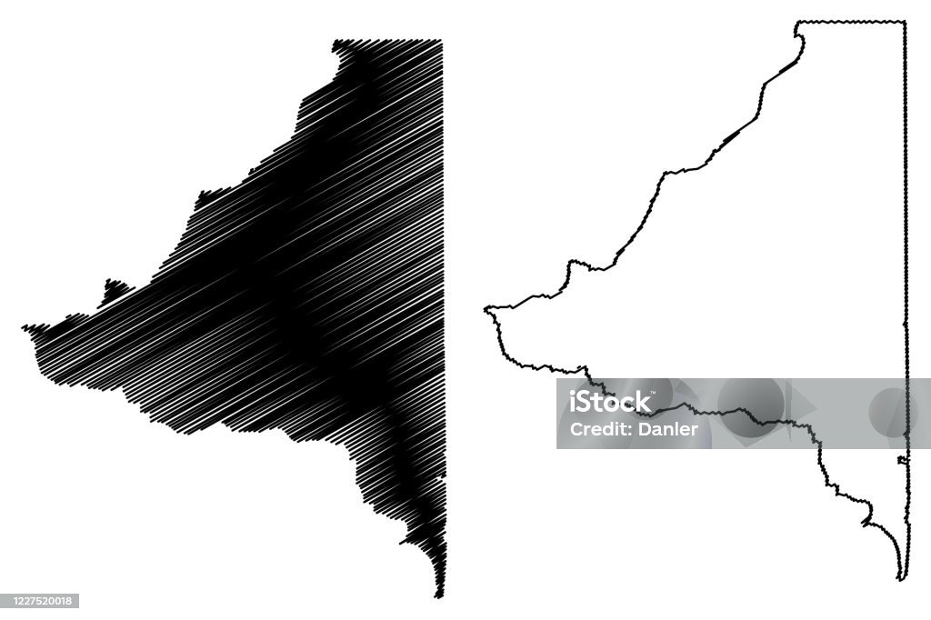 Bradford County Florida Map Stock Illustration Download Image Now