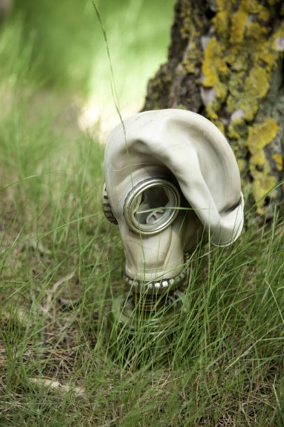 istock Covid gas mask 1227522434
