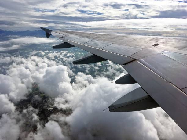 Take off from Chiang Mai International Airport. Thailand.