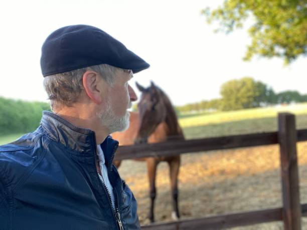 istock Close welcome  to horses 1227524092
