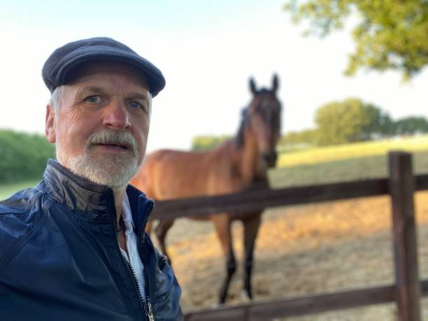 istock Close welcome  to horses 1227524125