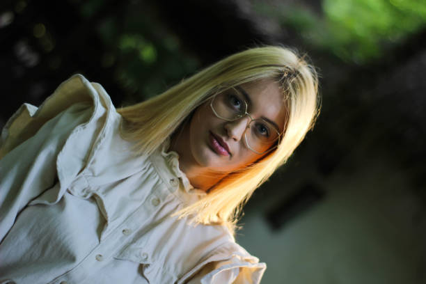 istock Beautiful  young woman with glasses 1227527396