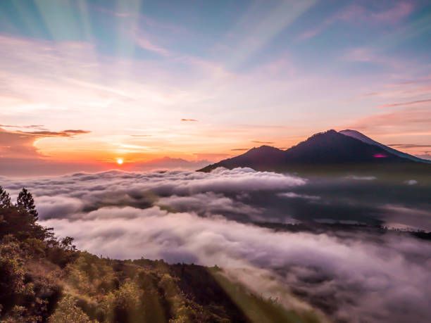 istock Sunrise from the Mount Batur 1227528609