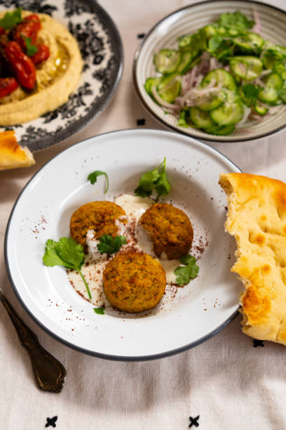 istock Falafel with parsley and white bread 1227530793