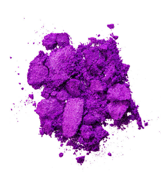 istock Smashed eyeshadows of bright purple color, make up 1227533945