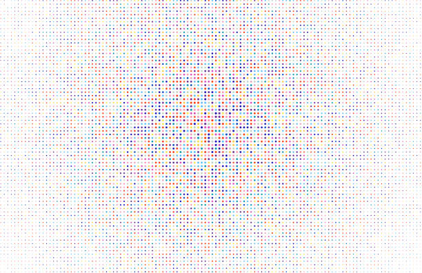 Abstract color texture background. Bright colored polka dots on white background. Vector background. bright spot stock illustrations