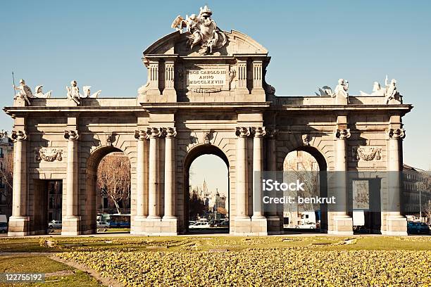 Alcala Arch Stock Photo - Download Image Now - Arch - Architectural Feature, Car, City