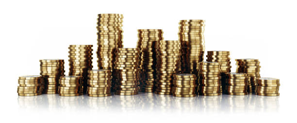 istock Stacks of golden Coins 1227553557