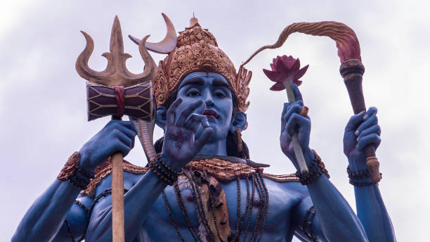 istock Shiva statue on a blue sky, Bali 1227555456