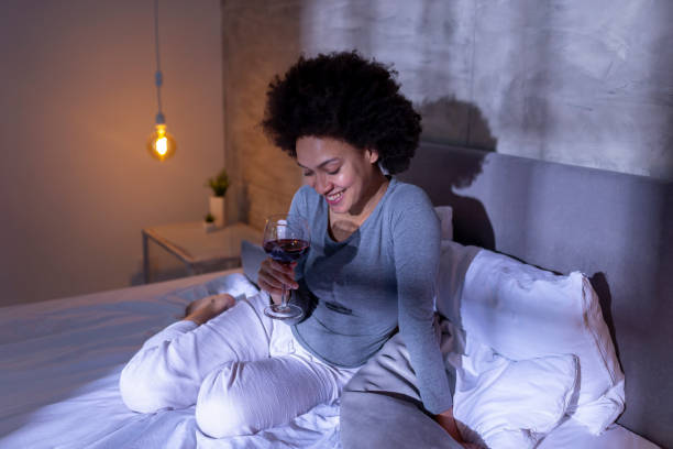 istock Woman relaxing at home 1227557529