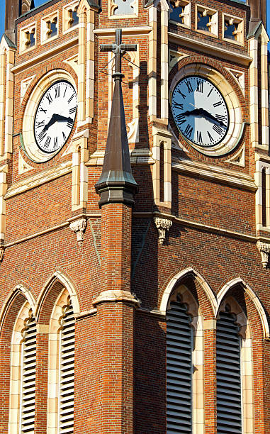 istock Clock Tower of the church 122755825