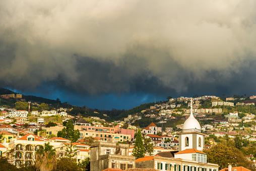 Around Funchal, capital of Madeira shortly before the thunderstorm