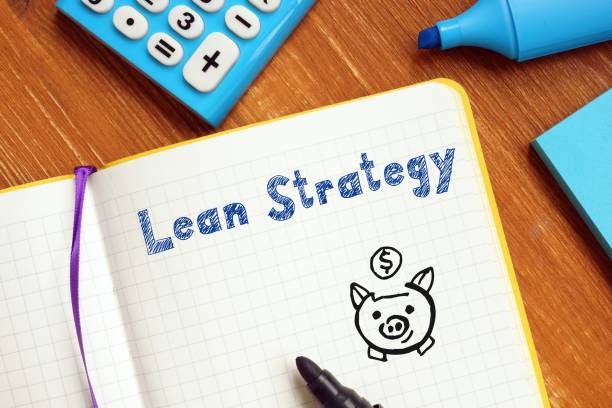 istock Business concept about Lean Strategy with phrase on the page. 1227562466