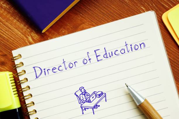 istock Educational concept meaning Director Of Education with phrase on the sheet. 1227562477