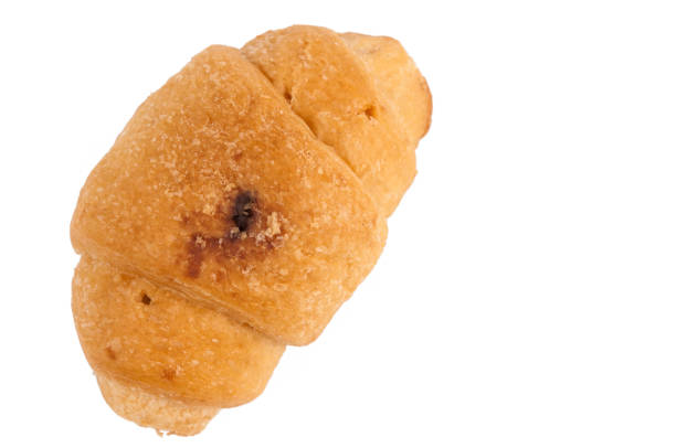 istock Croissant filled with chocolate isolated on a white background.Copy space 1227563566