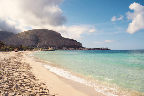 istock View on Mondello beach in Palermo in Sicily 1227568107