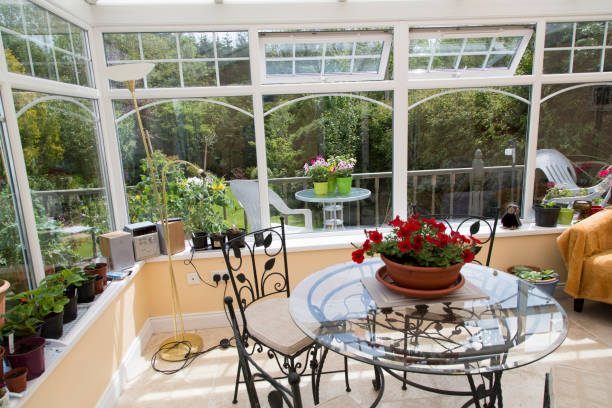 istock Interior of a conservatory or sunroom 1227573461