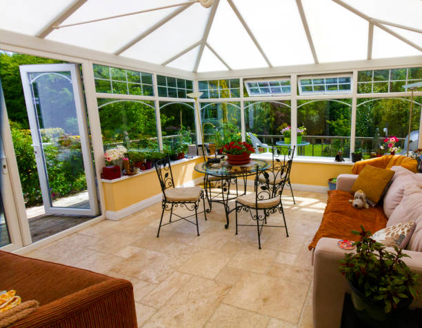 istock Interior of a conservatory or sunroom 1227573516