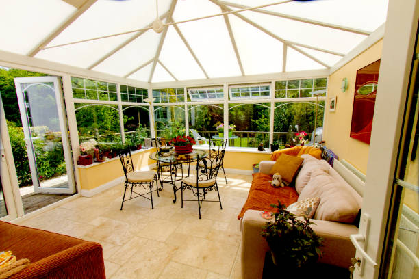 istock Interior of a conservatory or sunroom 1227573532