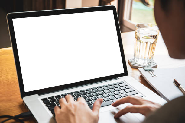 Man working in front of laptop