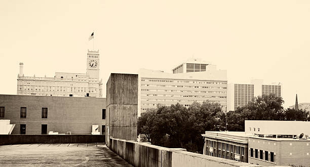 istock Black and White panorama of Jackson 122757742