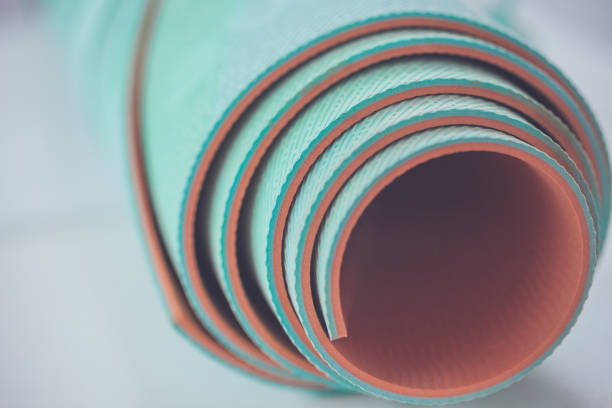 istock Rolled up yoga mat 1227580891