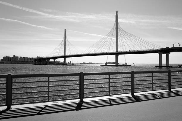 istock Cable bridge in Saint Petersburg. 1227581669