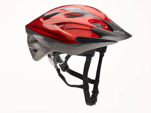 casco da bicicletta - casco protettivo da sport foto e immagini stock