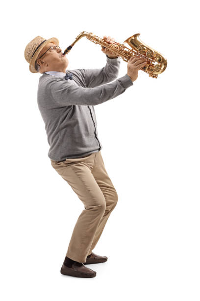 istock Elderly man playing a sax 1227586181