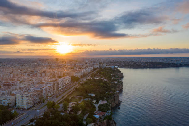 istock Sunrise on Antalya City 1227588327