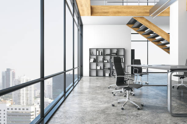istock Luxury conference room interior with furniture 1227589920
