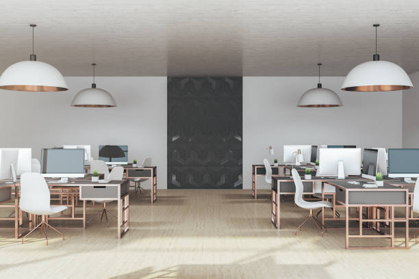 istock Contemporary coworking office interior 1227590079