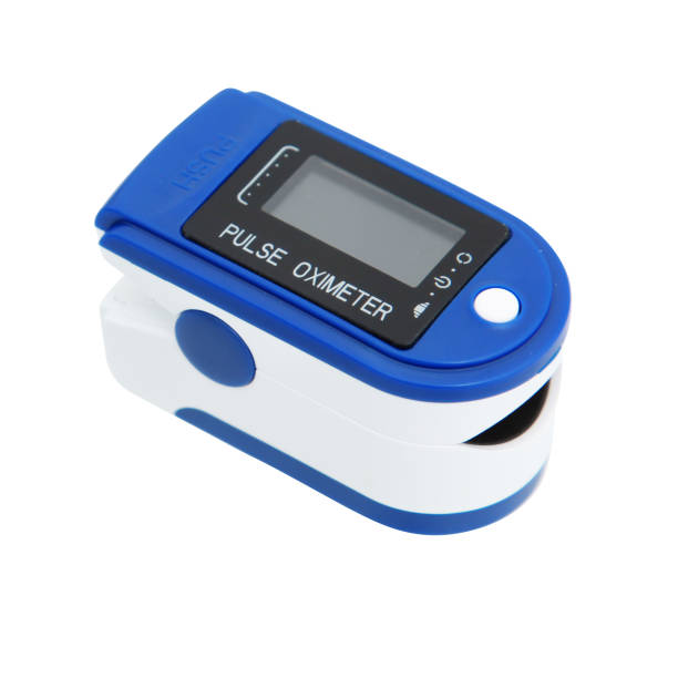 Dispositif médical Pulse Oximeter sur blanc avec chemin de coupure - Photo