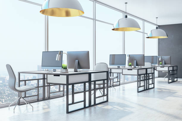 istock Contemporary coworking office loft interior 1227592089