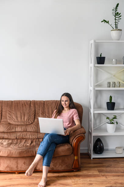 istock A girl is using laptop for video call, zoom 1227596033