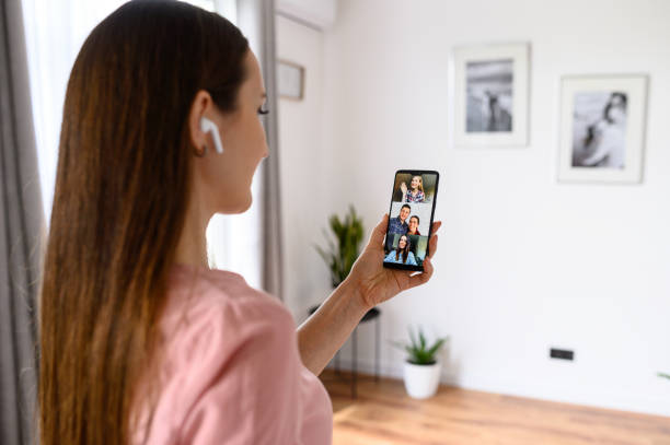 istock A young woman using phone for video call, zoom 1227596034