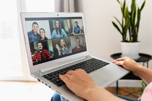 istock A young woman using laptop for video call, zoom 1227596091