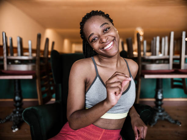 istock Dancing African woman 1227597543