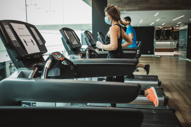 istock Workout in gym after pandemic 1227598006