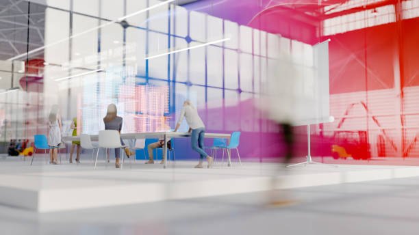 istock Modern office in an industrial building 1227602631
