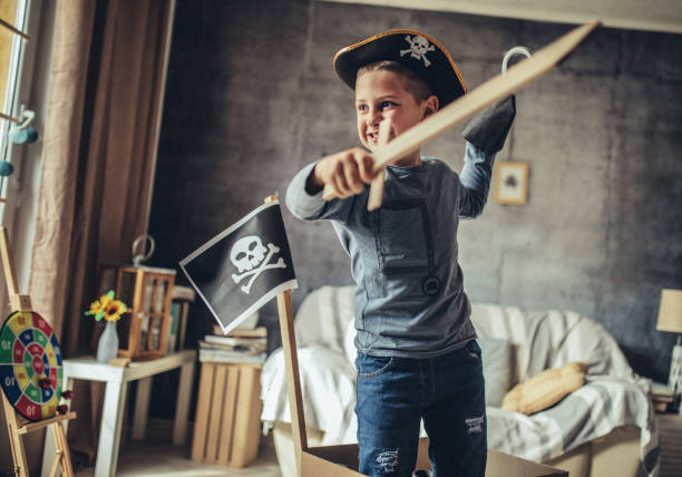 istock Father Playing Exciting Adventure  Game With Son 1227602837