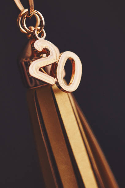 istock Gold graduation tassel with 2020 date charm 1227602932